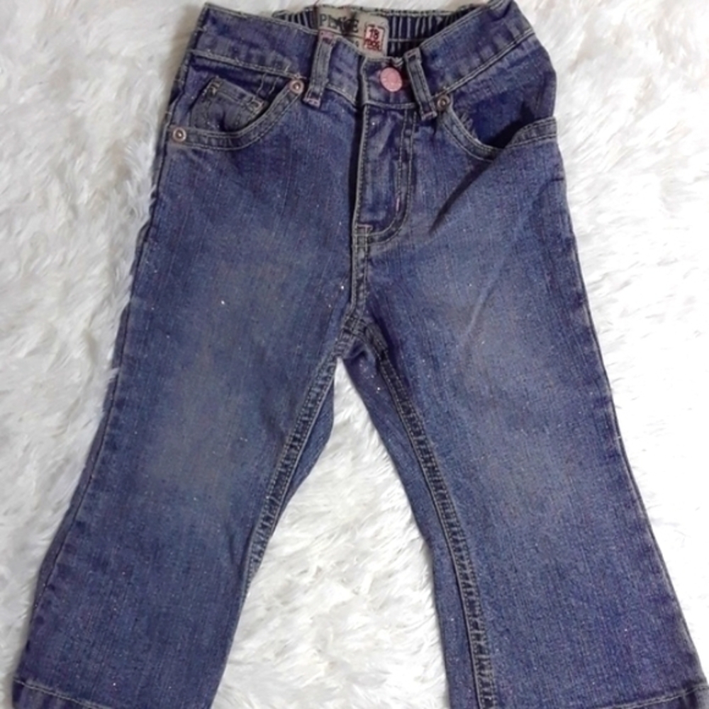 Children's Place Sparkly Denim Jeans- Size 18 Mos